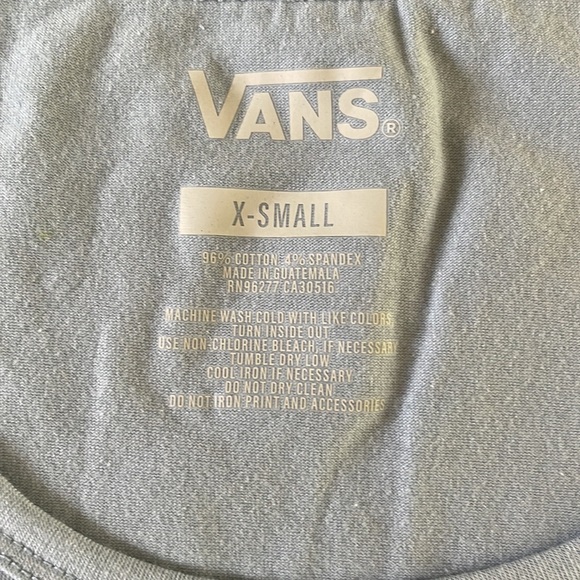 COPY - NWT Vans Off The Wall Blue and White Tank Top Muscle Tee Shirt - Picture 4 of 6